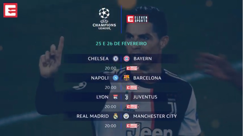 , Chelsea vs Bayern e Nápoles vs Barcelona hoje em exclusivo na Eleven Sports