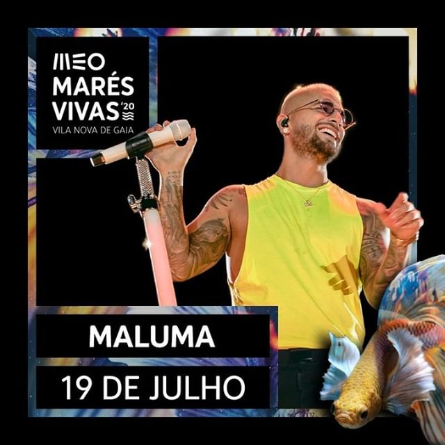 Dia 19 de julho, o autor do êxito "Felices los 4" vai subir ao palco principal do MEO Marés Vivas. Prepara-te para o show de @Maluma no maior e melhor festival do Norte. ?