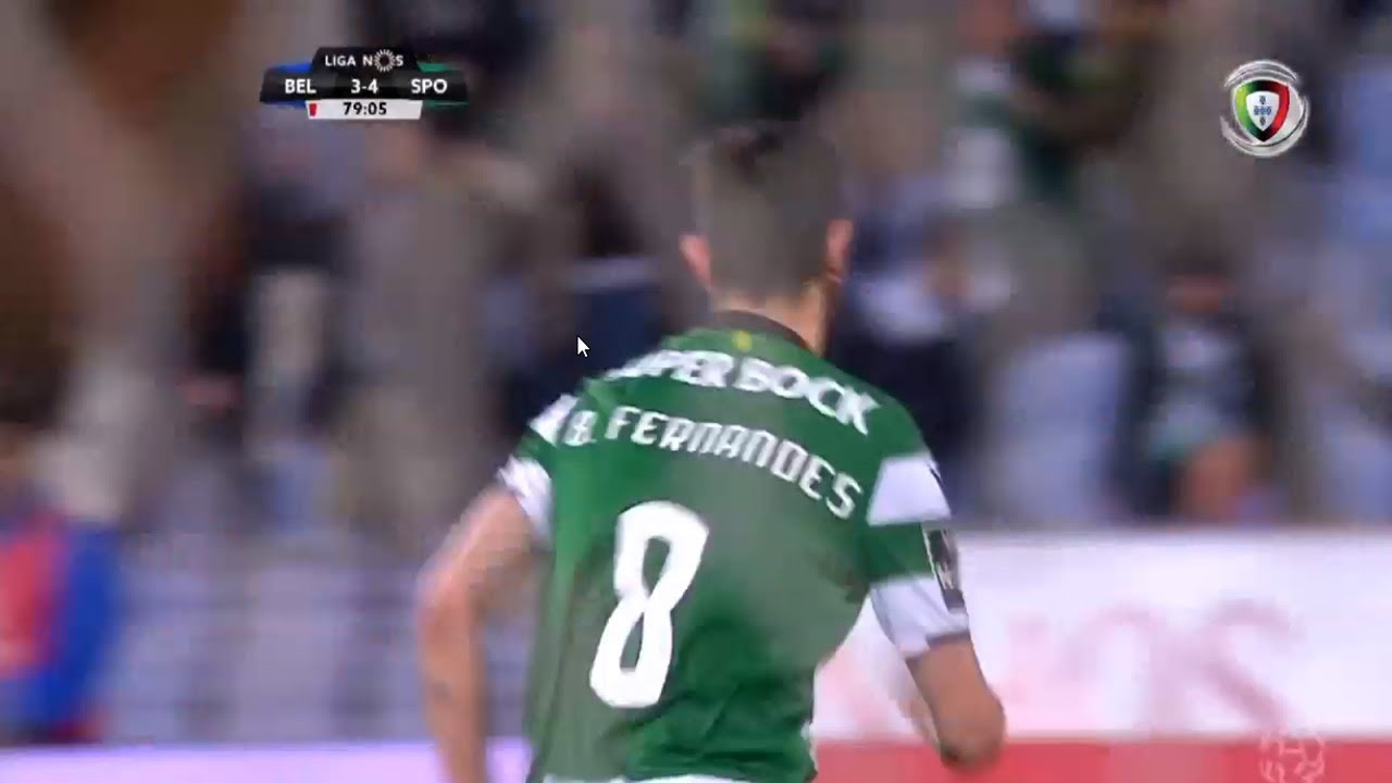 Belenenses 3-(4) Sporting (Liga 30&ordf;J): Golo de Bruno Fernandes (GP)