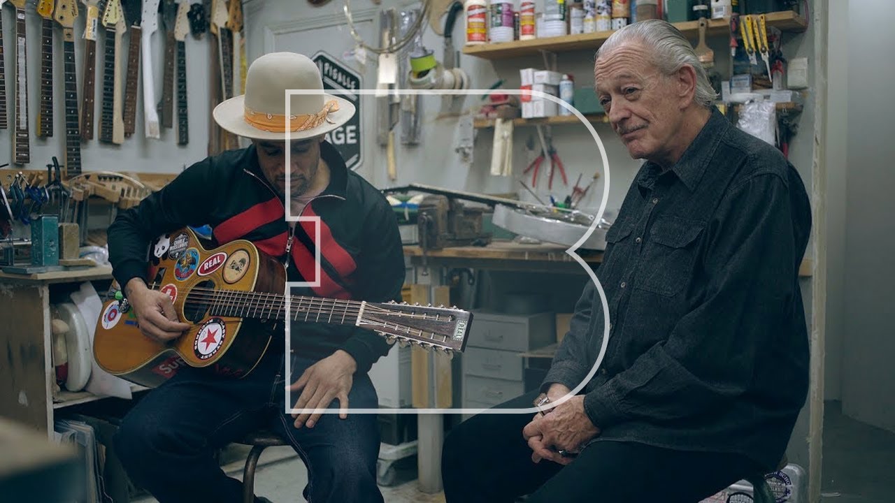 , Ben Harper e Charlie Musselwhite tocam ‘No Mercy In This Land’ numa loja de reparações de guitarras