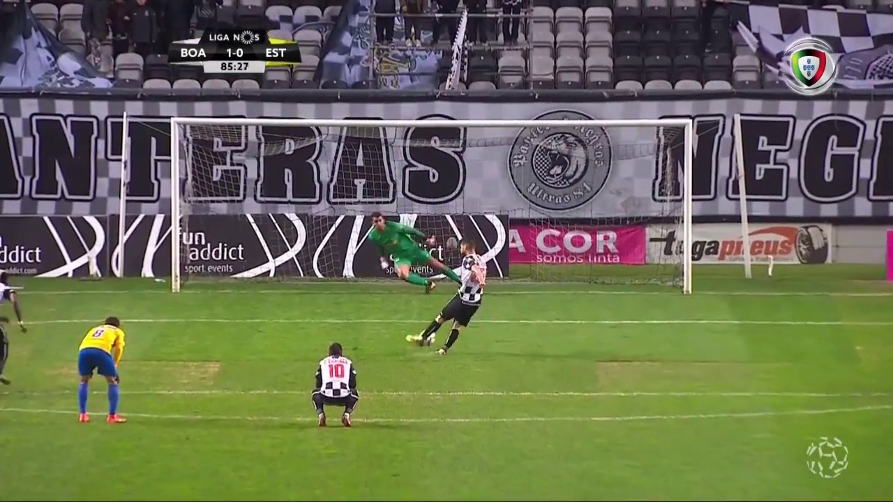 , Boavista (1)-0 Estoril (Liga 26ªJ): Golo de David Simão (g.p.)