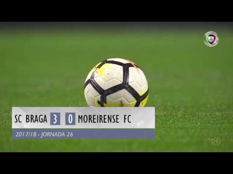 Braga 3-0 Moreirense (26ªJ): Resumo