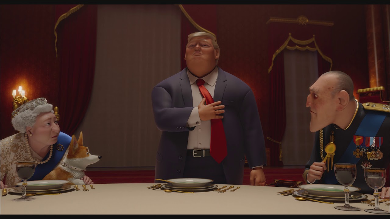 , Cai na Real, Corgi | Clip Trump e Rainha de Inglaterra | 4 de Abril no Cinema