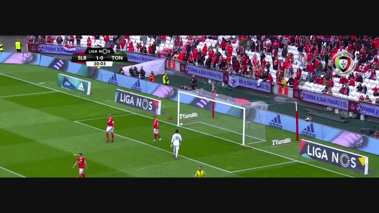 , CD Tondela, Golo, Miguel Cardoso, 31m, 1-1