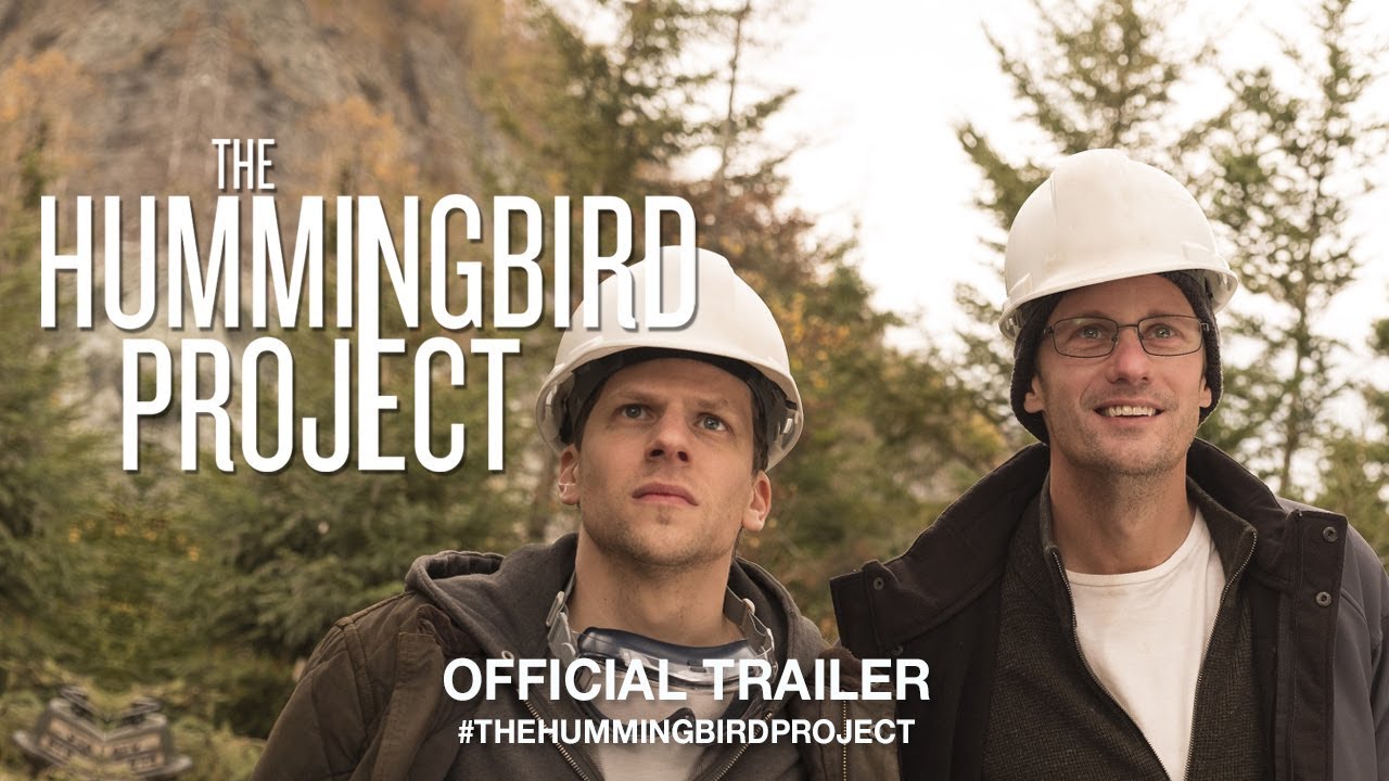 the hummingbird project, Eisenberg e Skarsgård no trailer oficial de ‘The Hummingbird Project’