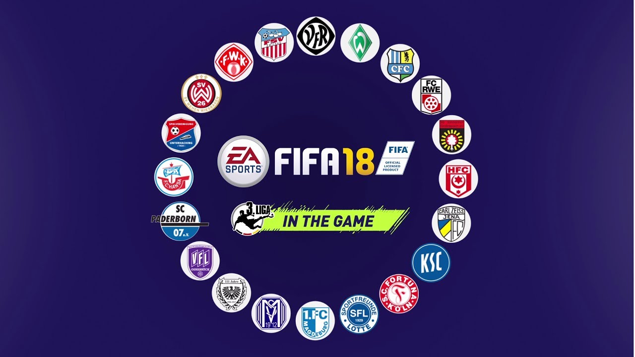 FIFA 18 vai ter a 3&ordf; Liga Alem&atilde; e a DFB Pokal