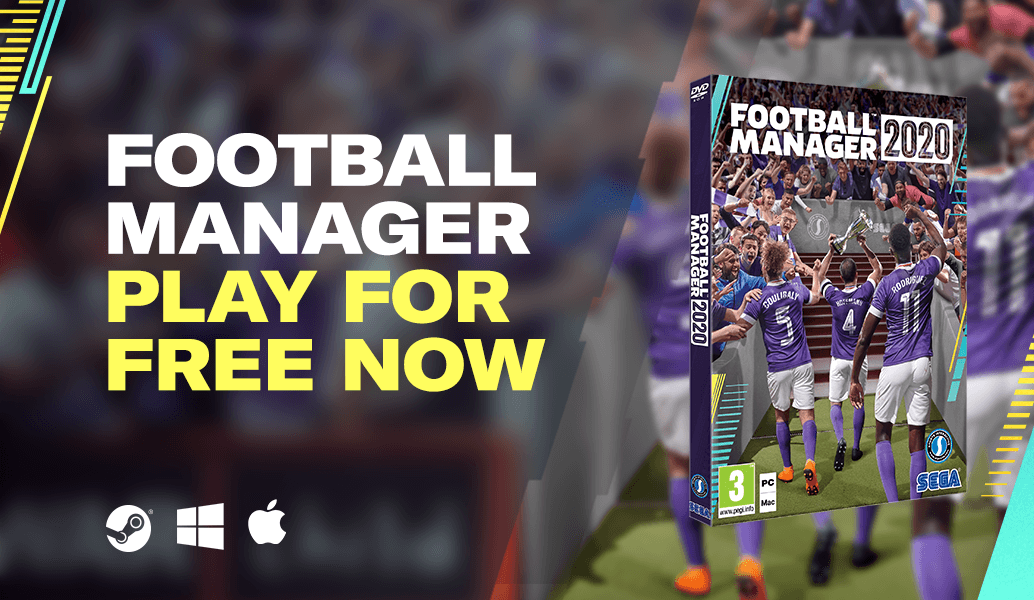 , Football Manager 2020 gratuito na Steam até dia 25 Março