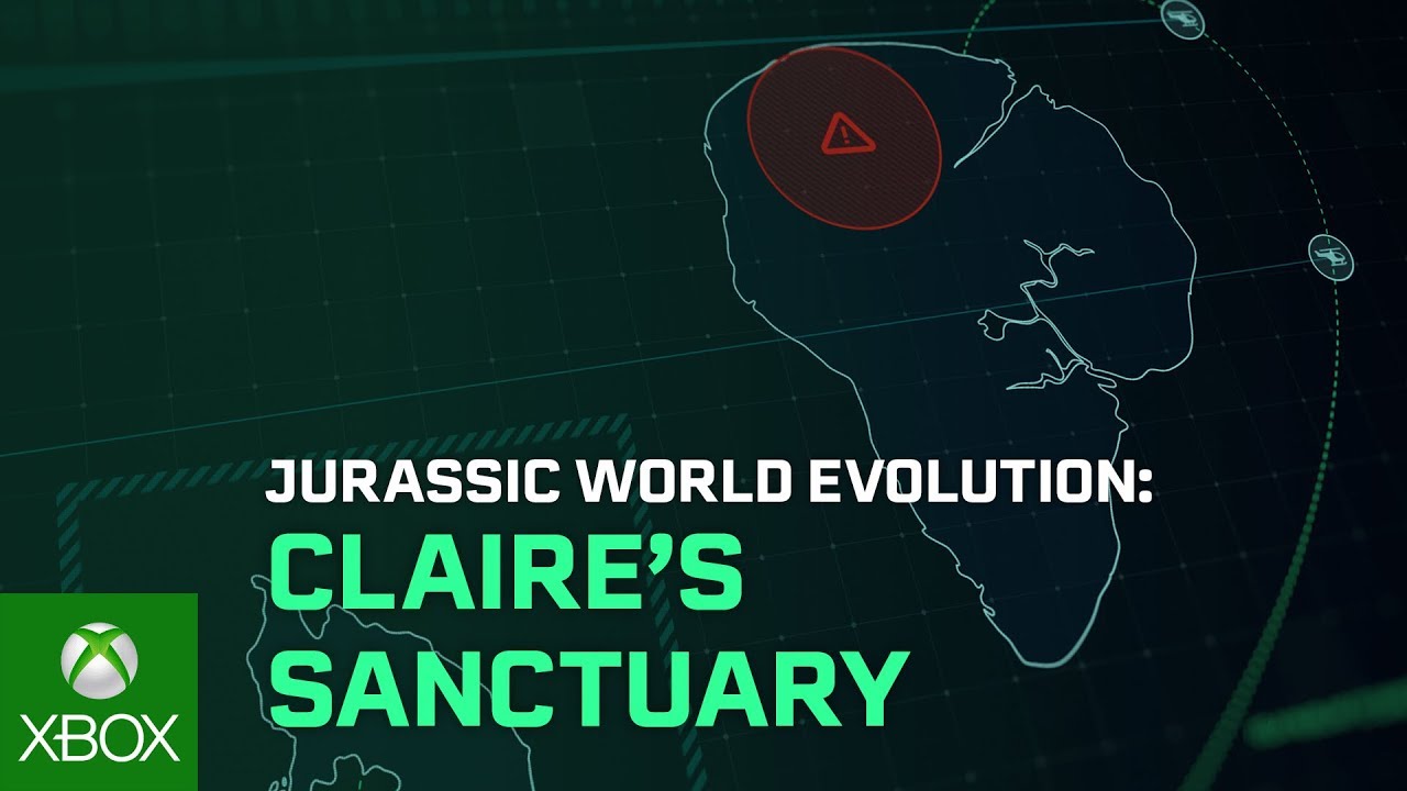Jurassic World Evolution: Claire&#39;s Sanctuary Trailer de lançamento, Jurassic World Evolution: Claire&#39;s Sanctuary Trailer de lançamento