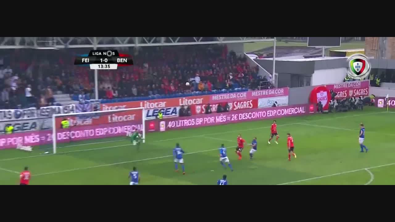 Liga (28&ordf;J): Resumo CD Feirense 1-4 SL Benfica