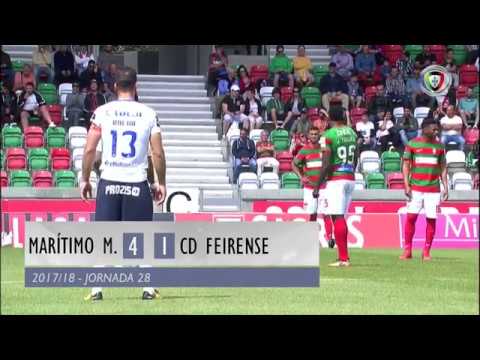 Mar&iacute;timo 4-1 Feirense (Liga 24&ordf;J): Resumo