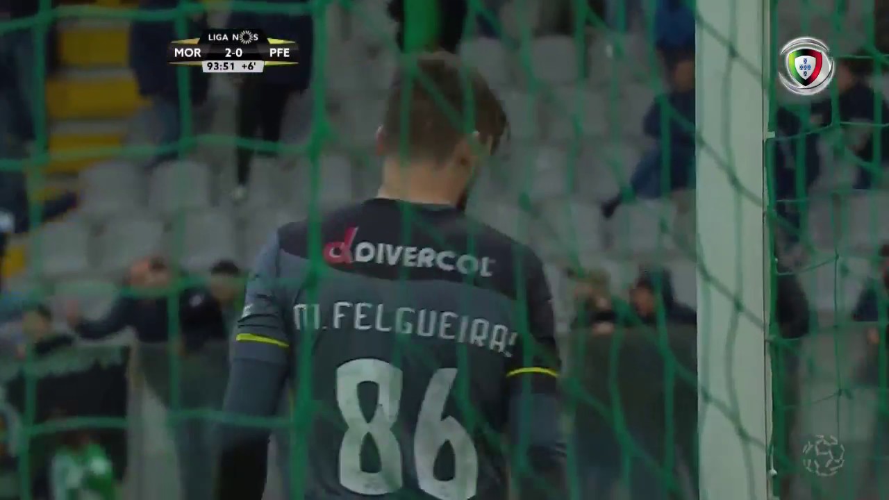 Moreirense (2)-0 Pa&ccedil;os de Ferreira (Liga 25&ordf;J): Golo de Bilel Aouacheria