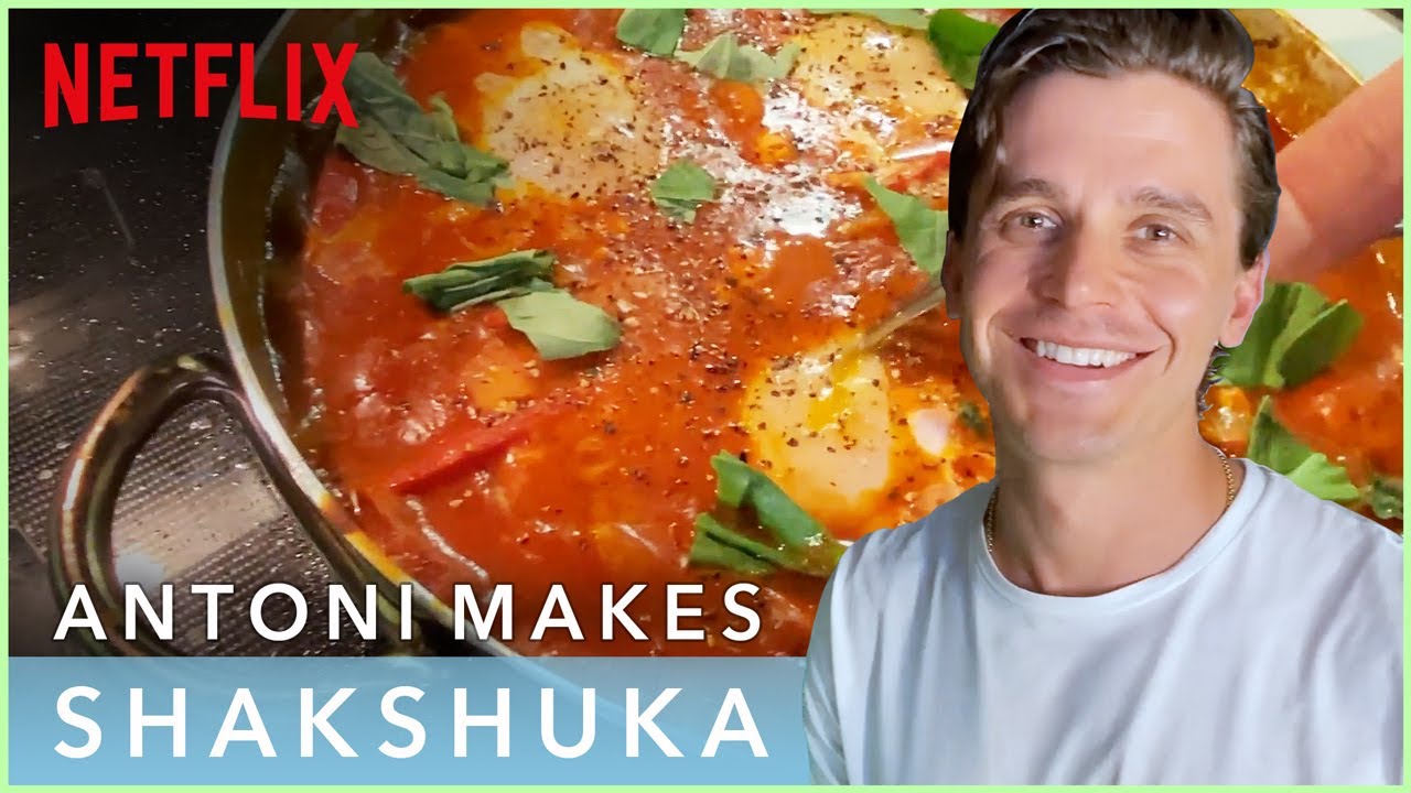, Antoni Porowski of Queer Eye Makes Eggs and Sausage for a Fan | Cook #withme | Netflix