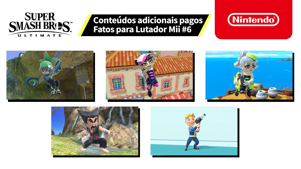 Super Smash Bros. Ultimate – Fatos para os Lutadores Mii #6 (Nintendo Switch), Super Smash Bros. Ultimate – Fatos para os Lutadores Mii #6 (Nintendo Switch)