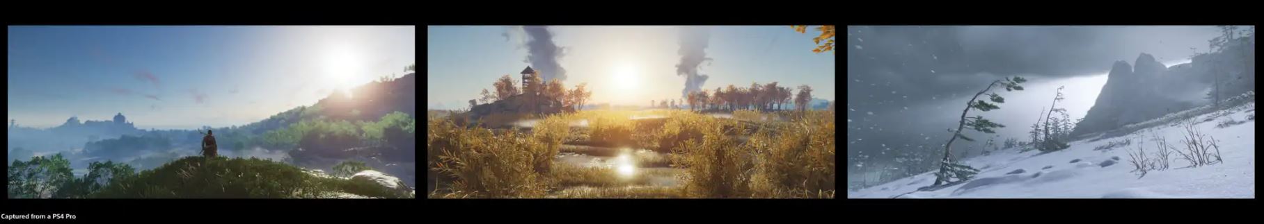 Mundo aberto de Ghost of Tsushima ter&aacute; quarenta biomas diferentes