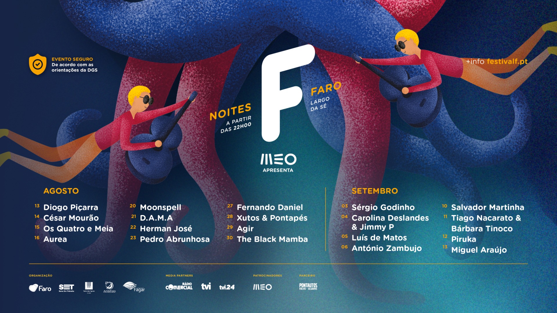 noites f, Noites F levam música a Faro nas noites de Agosto