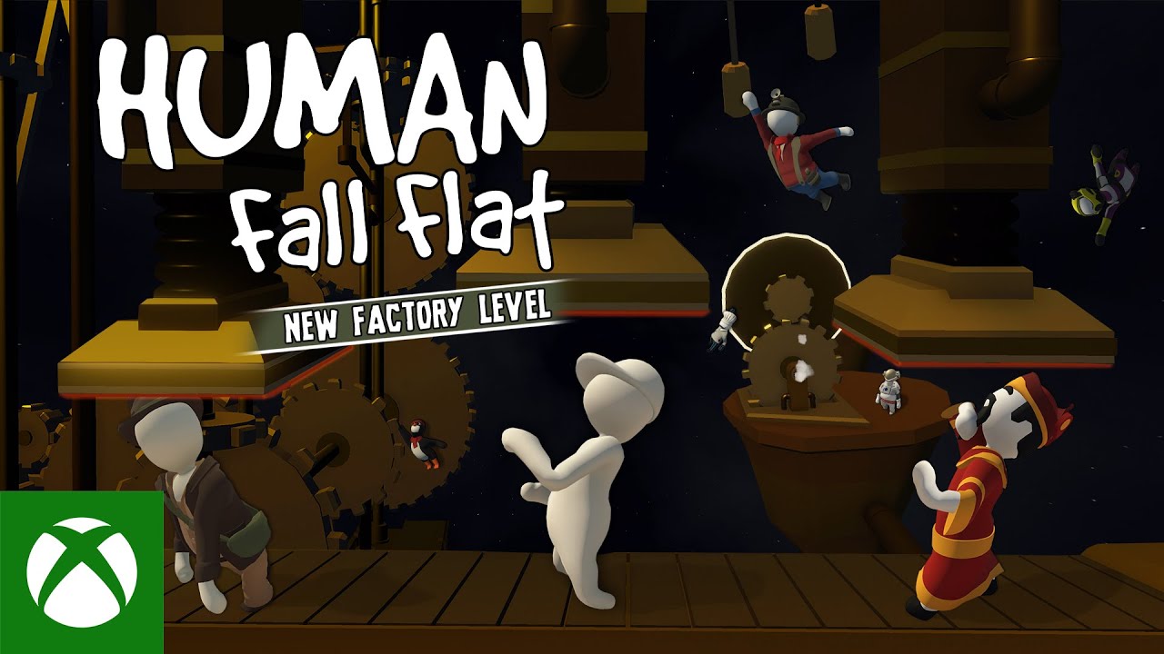 Human Fall Flat | Factory Level Launch Trailer, Human Fall Flat | Factory Level Trailer de lançamento
