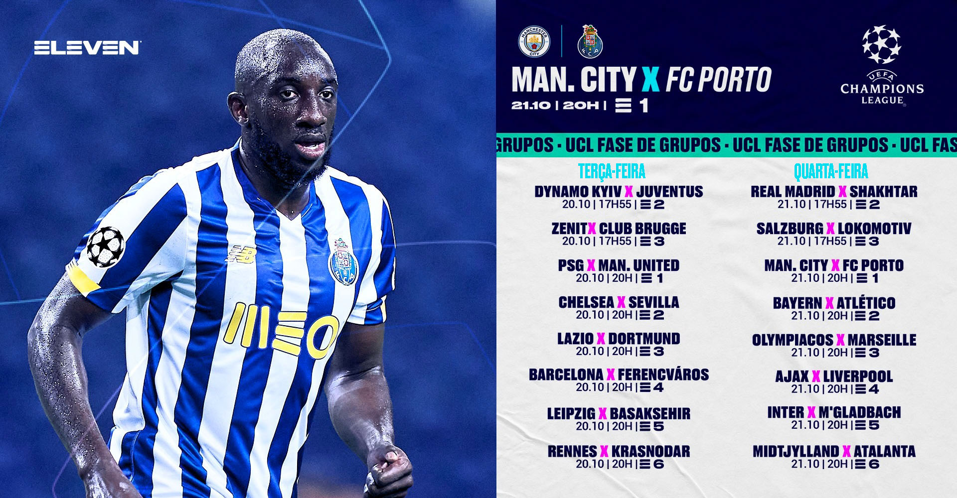 Liga dos Campe&otilde;es regressa hoje com um PSG vs Manchester United. Saiba onde pode ver o jogo