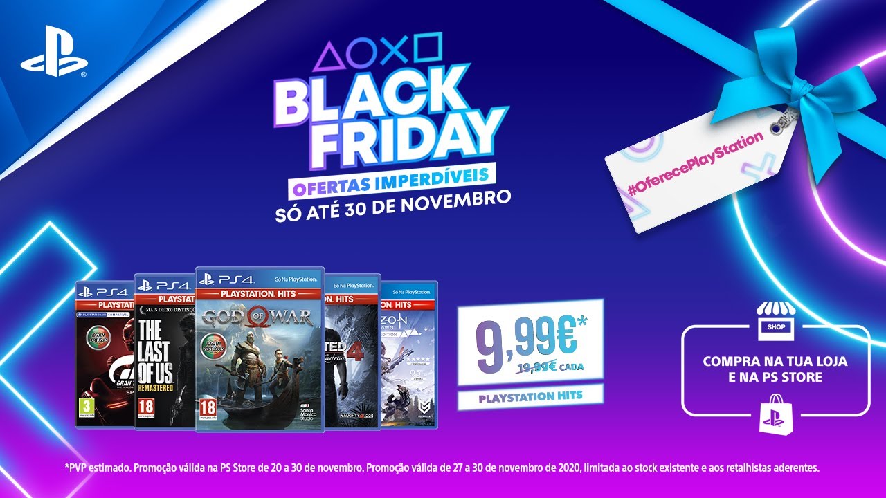 Black Friday PlayStation | Jogos PlayStation Hits por apenas 9,99&euro; cada, s&oacute; at&eacute; 30 de novembro!