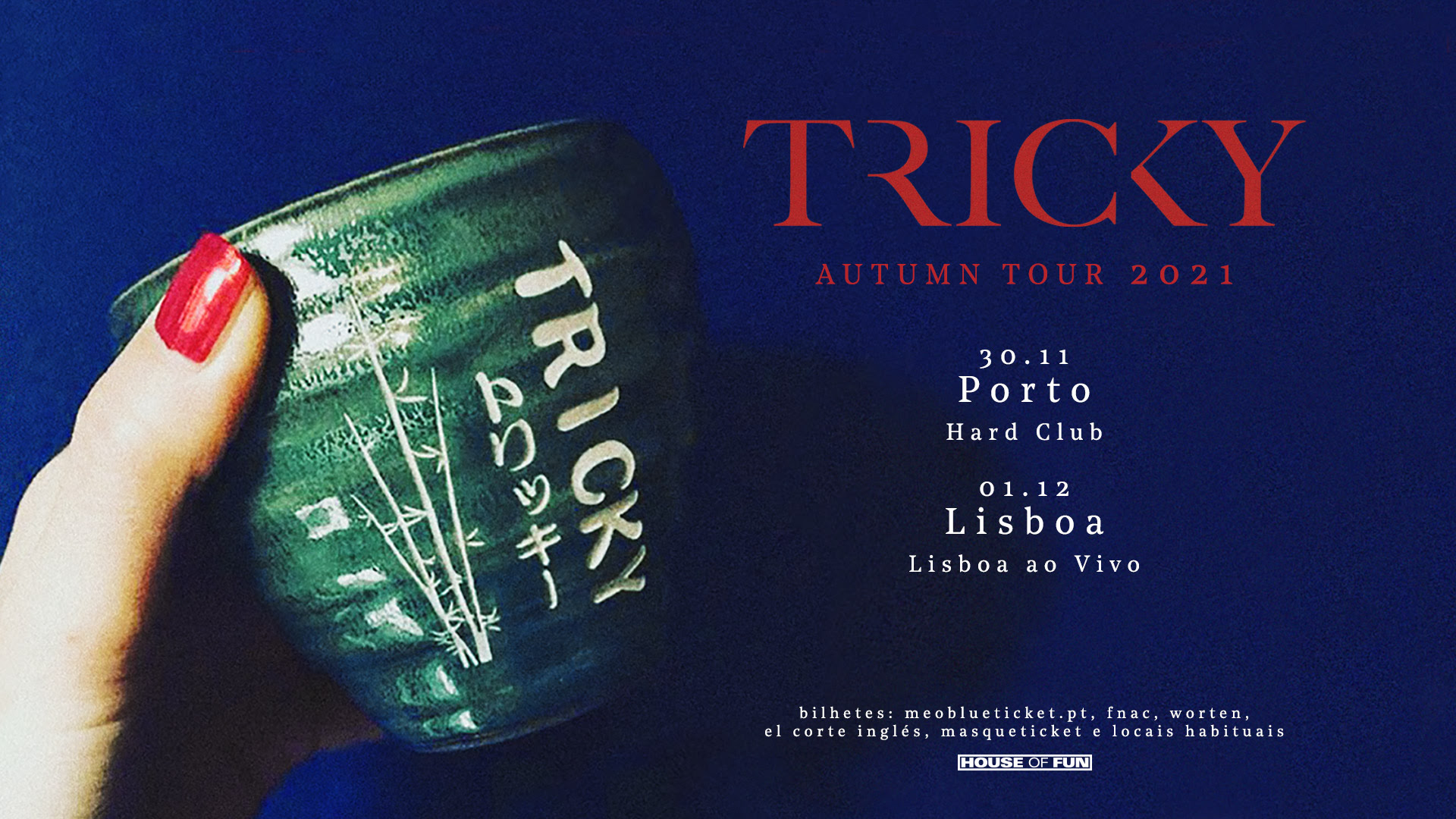 Tricky regressa a Portugal para dois concertos em 2021