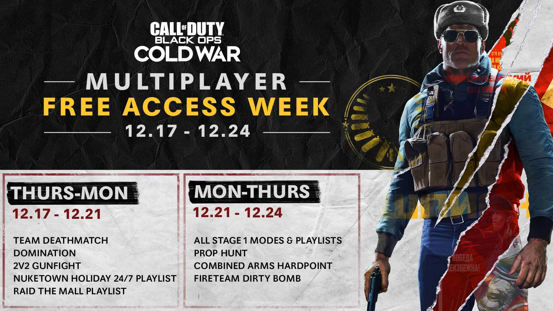Call of Duty: Black Ops Cold War&nbsp;come&ccedil;a hoje uma semana de multiplayer gratuito