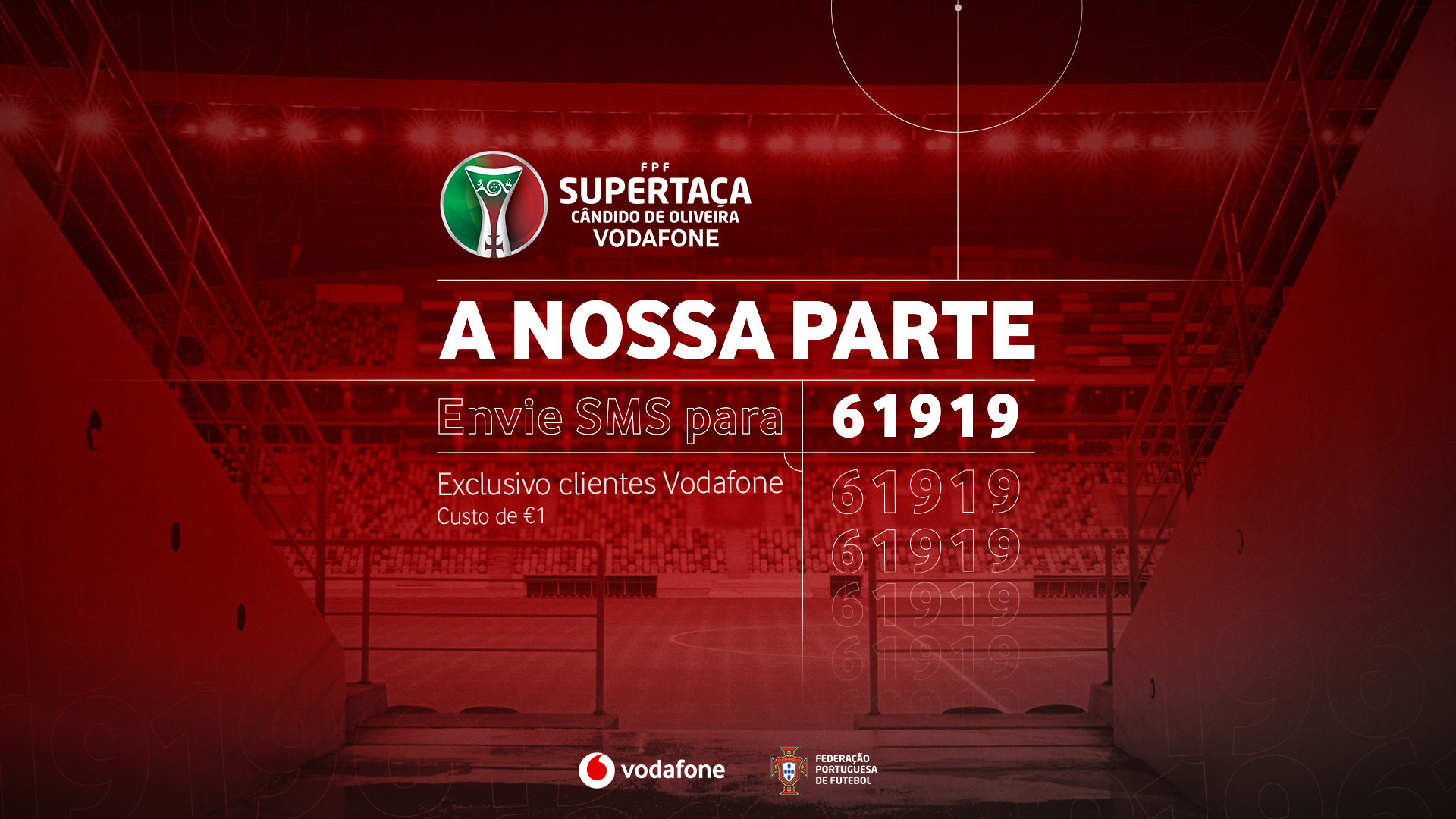 , Vodafone promove ação solidária na Supertaça Cândido de Oliveira a favor do combate à COVID-19
