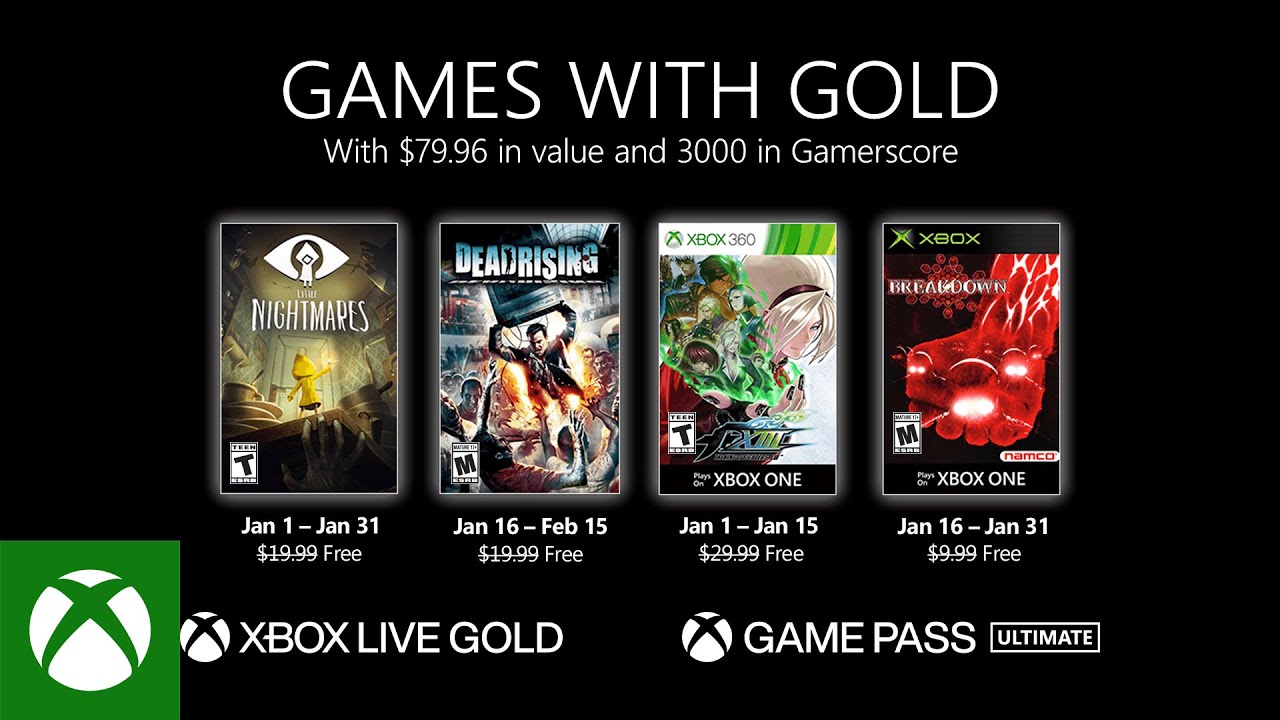 , Xbox – January 2021 Games with Gold