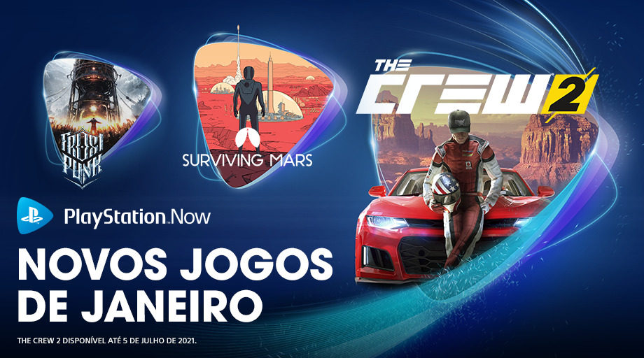 The Crew 2 e Surviving Mars&nbsp;j&aacute; dispon&iacute;veis no PlayStation Now