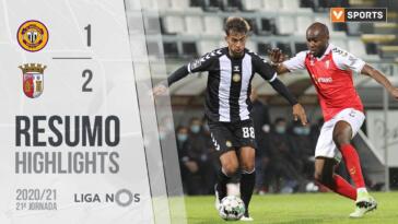 Highlights | Resumo: CD Nacional 1-2 SC Braga (Liga 20/21 #21)