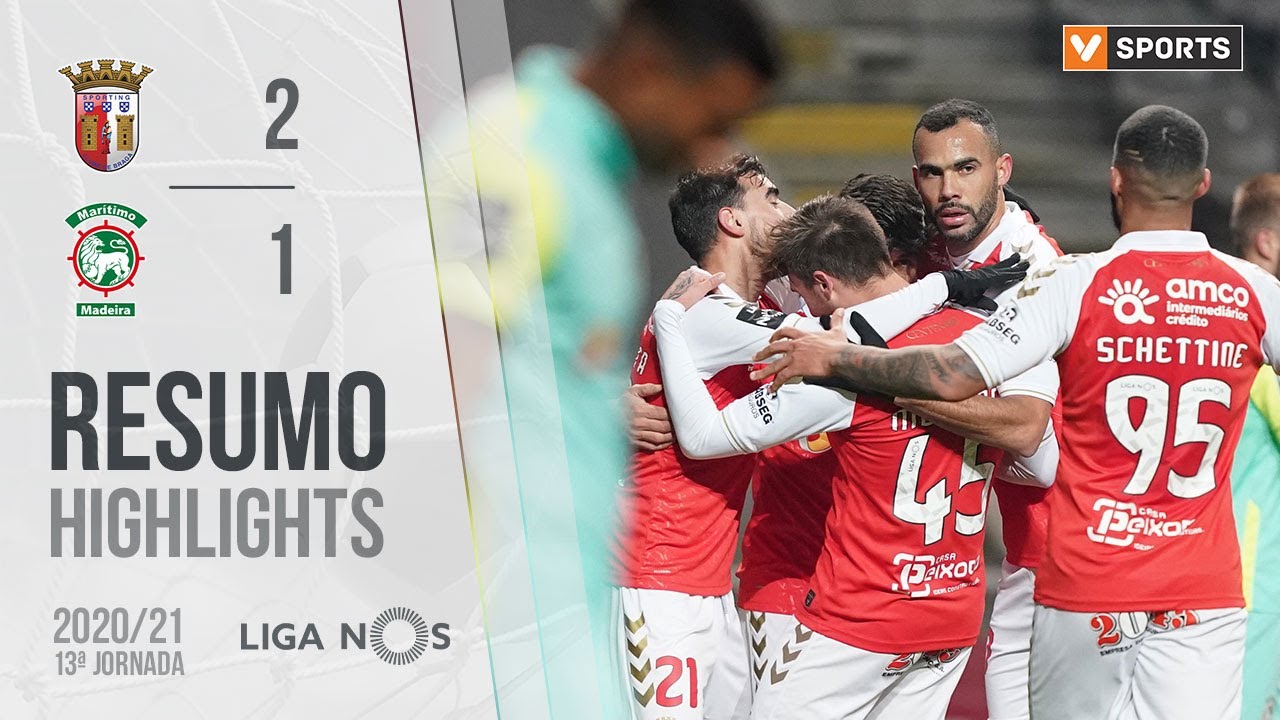 Highlights | Resumo: SC Braga 2-1 Mar&iacute;timo (Liga 20/21 #13)