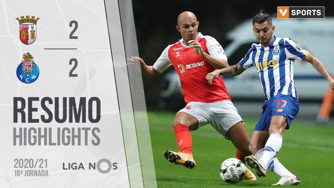Highlights | Resumo: SC Braga 2-2 FC Porto (Liga 20/21 #18)