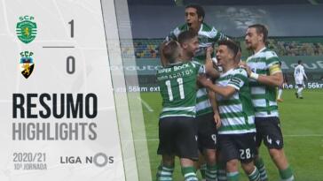 Highlights | Resumo: Sporting 1-0 SC Farense (Liga 20/21 #10)