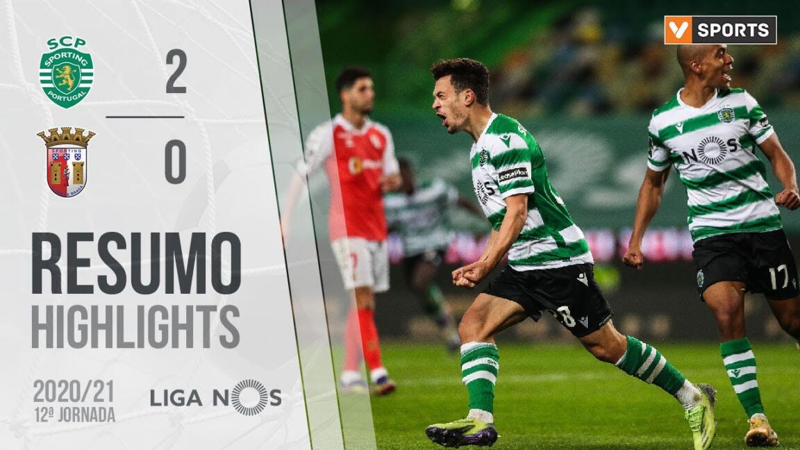 Highlights | Resumo: Sporting 2-0 SC Braga (Liga 20/21 #12)