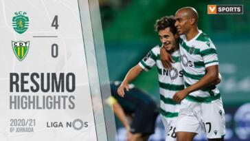 Highlights | Resumo: Sporting 4-0 Tondela (Liga 20/21 #6)
