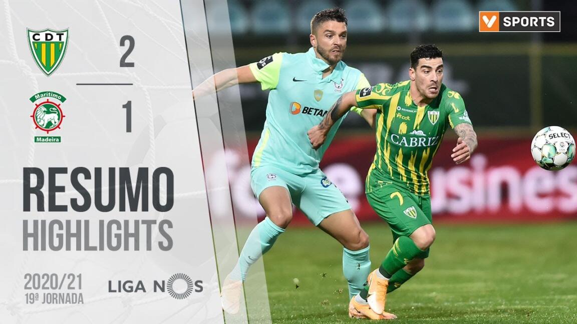 Highlights | Resumo: Tondela 2-1 Mar&iacute;timo (Liga 20/21 #19)