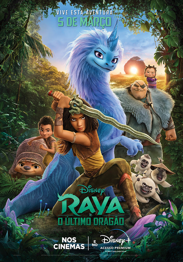 Raya, Raya e o Último Dragão estreia no cinema e no Disney+ em Março