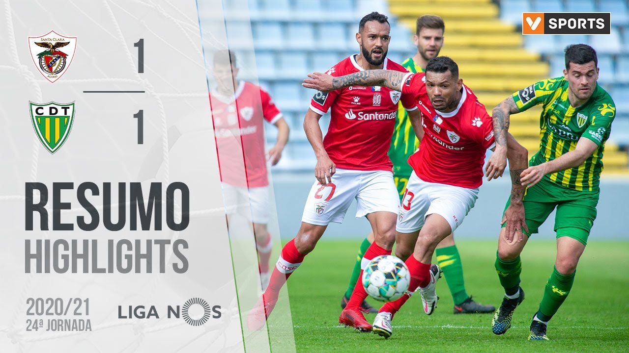 , Highlights | Resumo: Santa Clara 1-1 Tondela (Liga 20/21 #24)