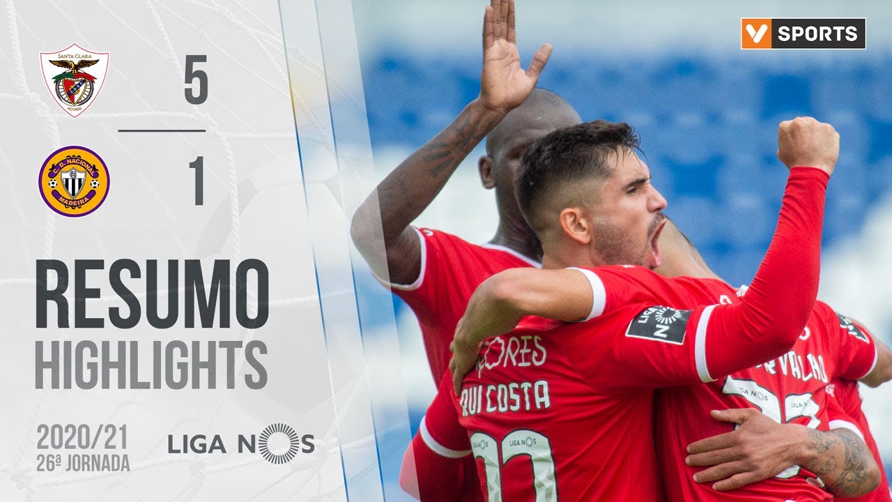 , Highlights | Resumo: Santa Clara 5-1 CD Nacional (Liga 20/21 #26)