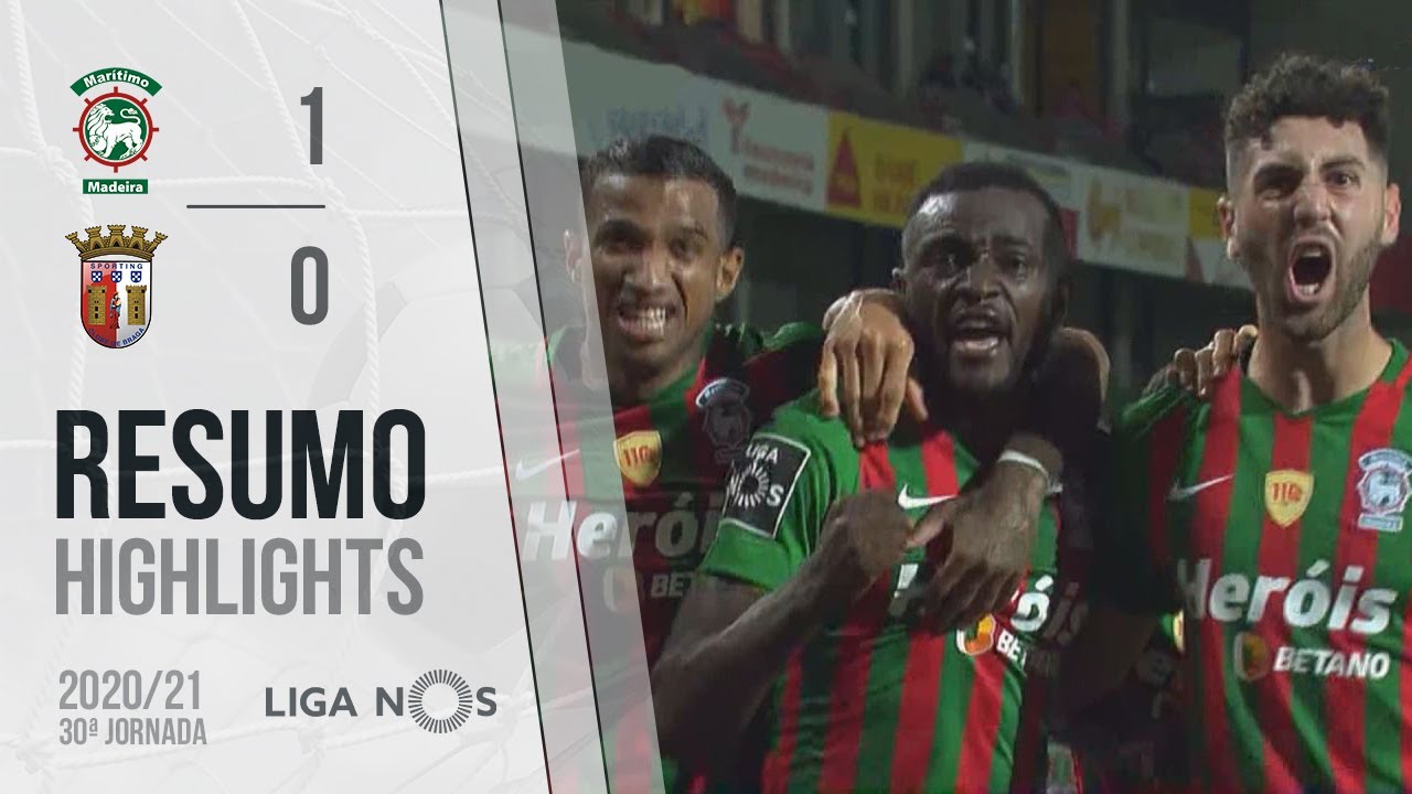 , Highlights | Resumo: Marítimo 1-0 SC Braga (Liga 20/21 #30)