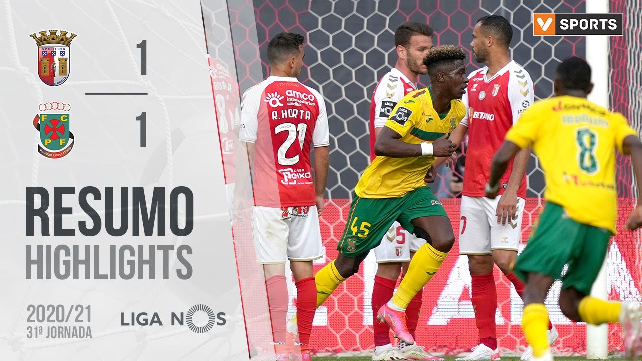 , Highlights | Resumo: SC Braga 1-1 Paços de Ferreira (Liga 20/21 #31)