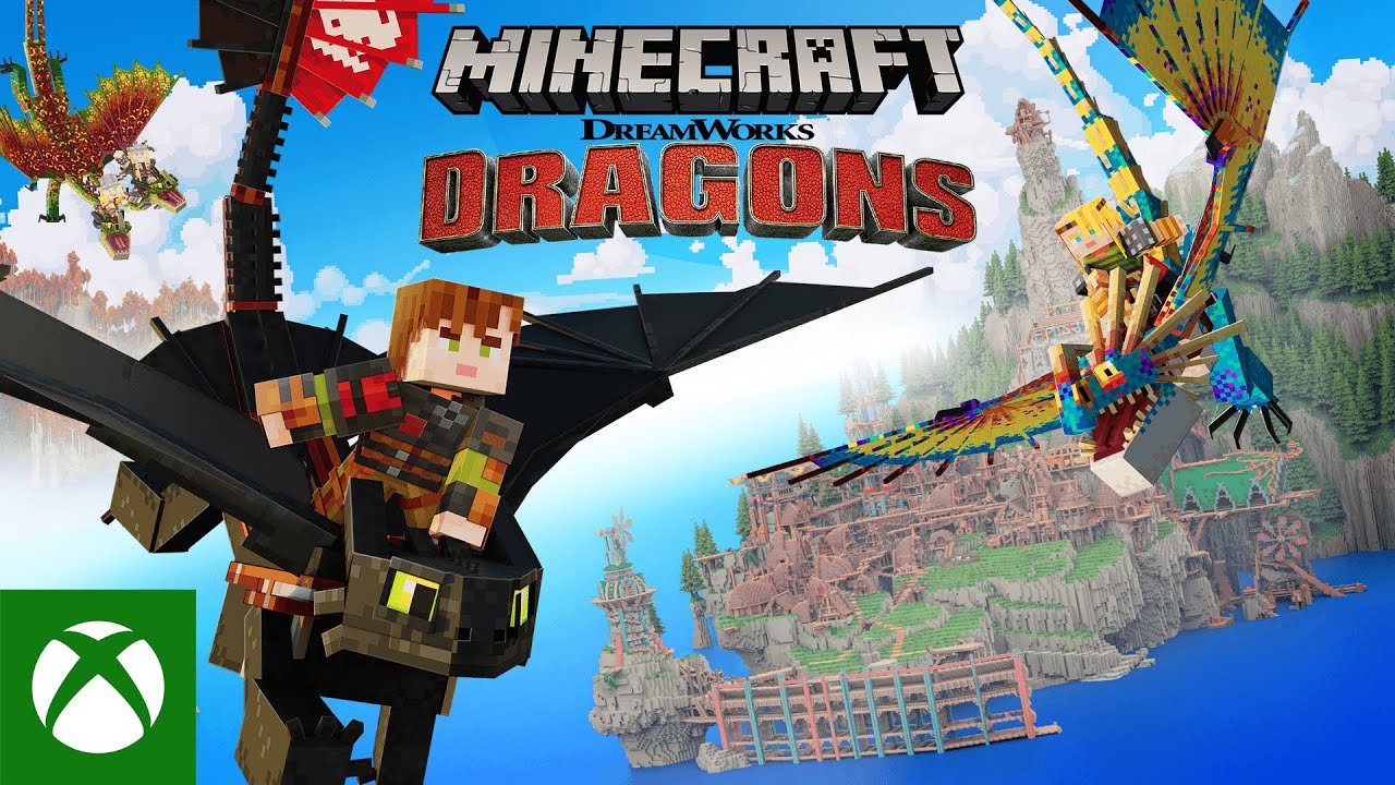 Minecraft Dreamworks How to Train Your Dragon DLC : Trailer Oficial