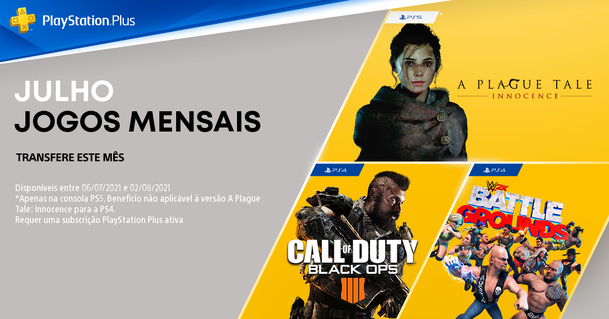 , Call of Duty: Black Ops 4 entre os jogos de Julho do PlayStation Plus
