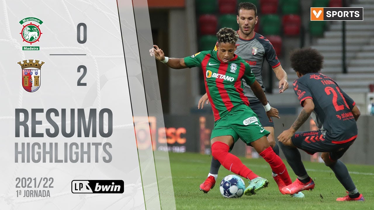 , Highlights | Resumo: Marítimo 0-2 SC Braga (Liga 21/22 #1)