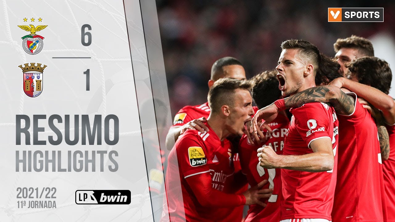 , Highlights | Resumo: Benfica 6-1 SC Braga (Liga 21/22 #11)