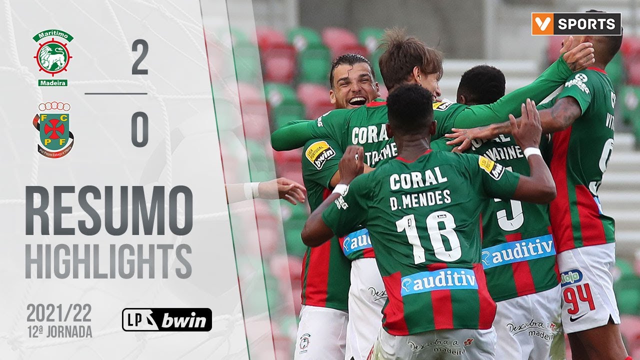 , Highlights | Resumo: Marítimo 2-0 Paços de Ferreira (Liga 21/22 #12)