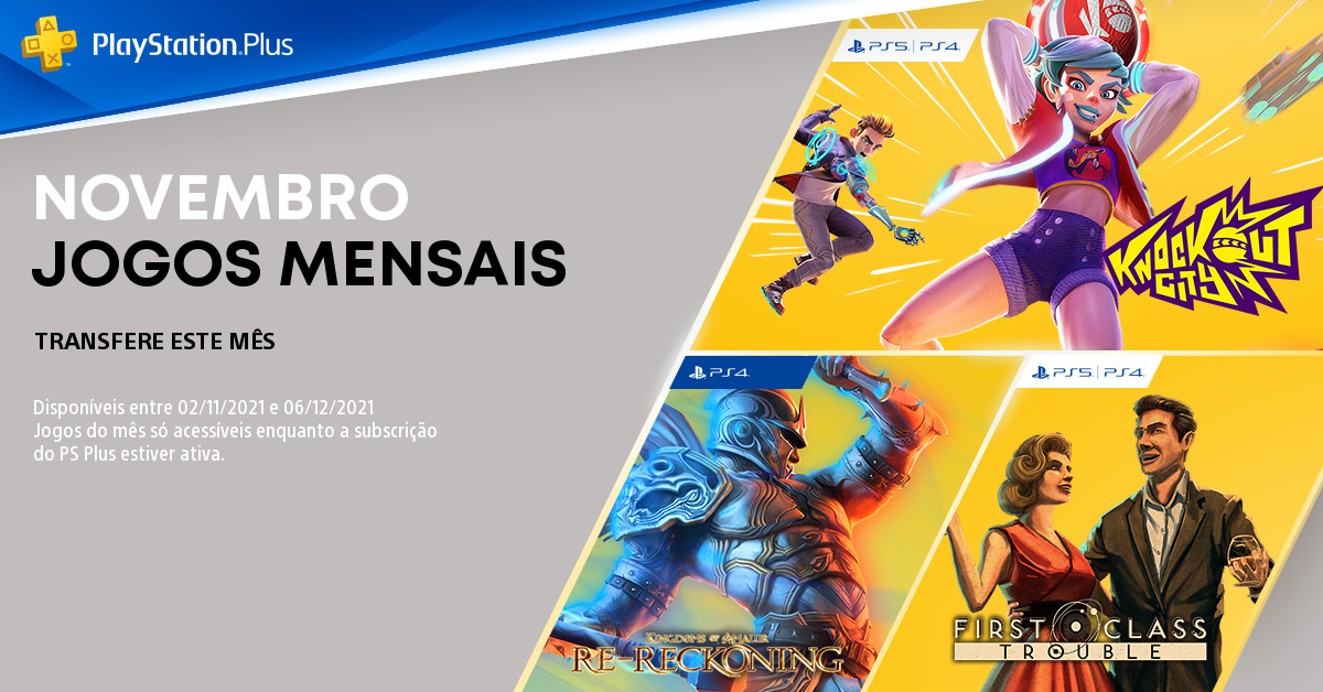 Jogos Do PlayStation Plus De Novembro Já Estão Disponíveis