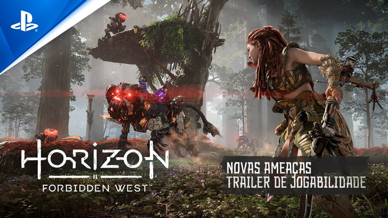 Horizon Forbidden West | &quot;Novas Ameaças&quot; - Trailer de Jogabilidade EM PORTUGUÊS | PS4, PS5, Horizon Forbidden West | &quot;Novas Ameaças&quot; – Trailer de Jogabilidade EM PORTUGUÊS | PS4, PS5