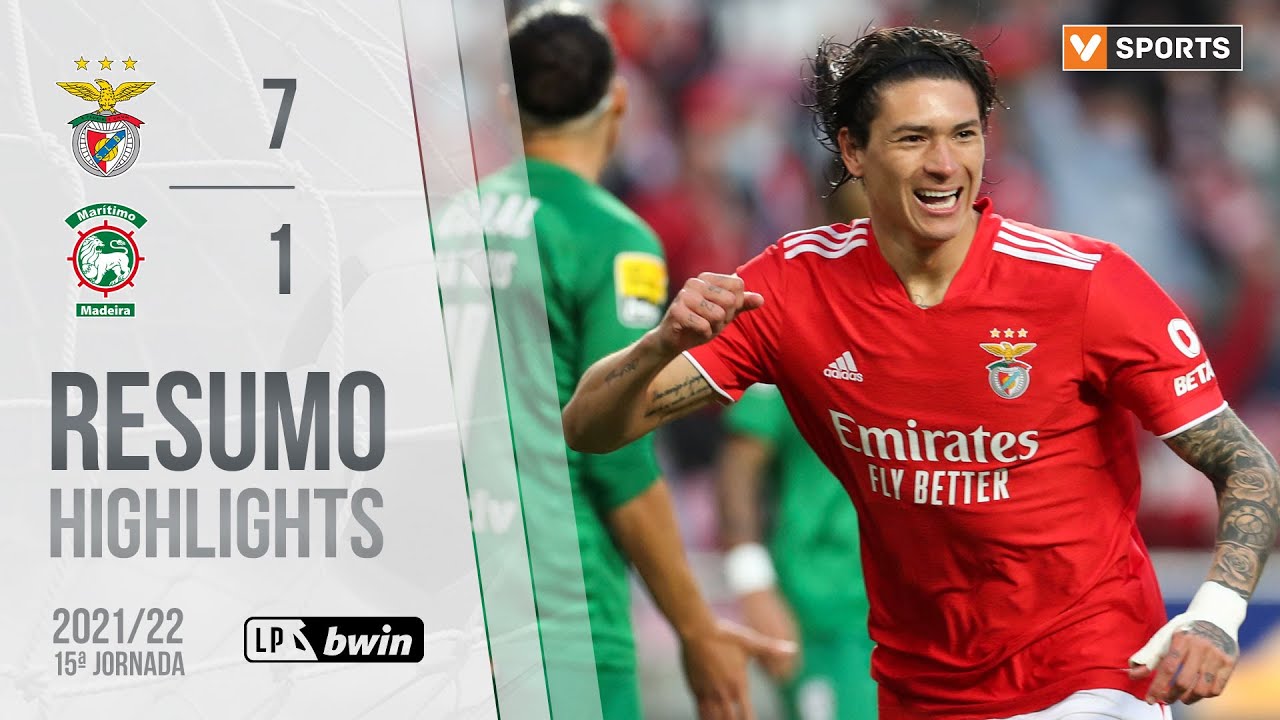 , Highlights | Resumo: Benfica 7-1 Marítimo (Liga 21/22 #15)