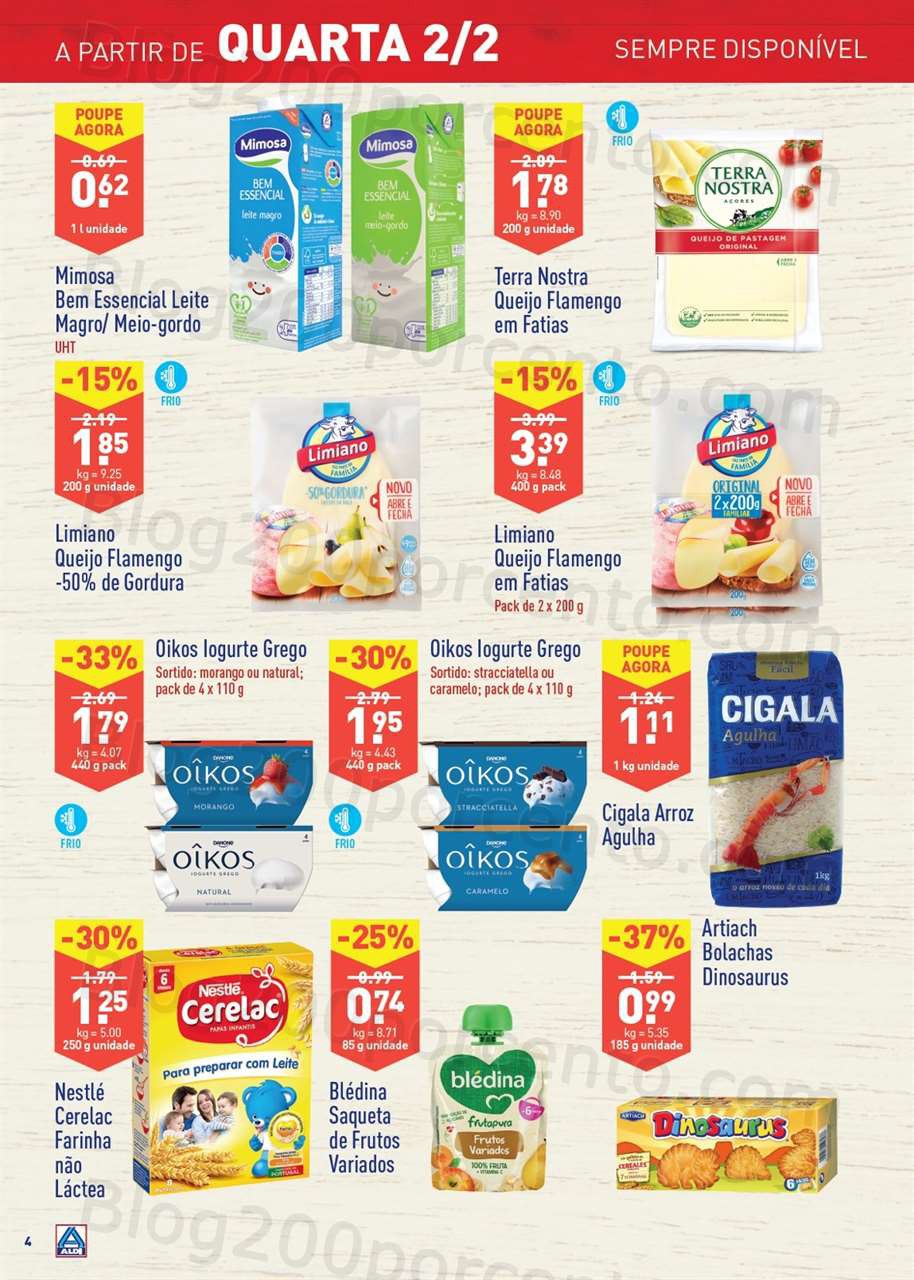 Folheto ALDI – Promo&ccedil;&otilde;es de 2 a 8 fevereiro