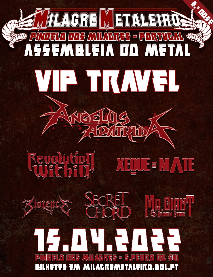 VIP Travel – Assembleia do Metal – 2&ordf; Dose