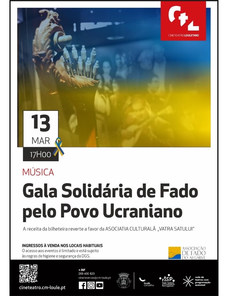 Gala Solid&aacute;ria de Fado pelo Povo Ucraniano